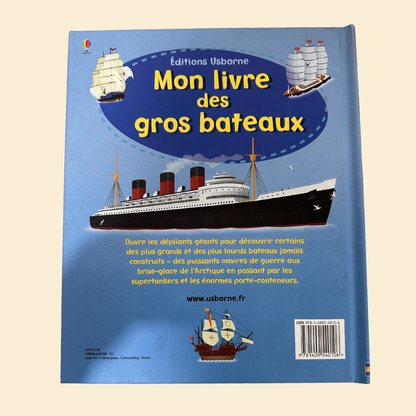 MON LIVRE DES bateaux et d’autres plus petits avec 4 dépliants géants