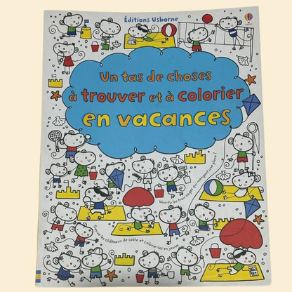 MON GRAND livre de choses à trouver et à  colorier en vacances