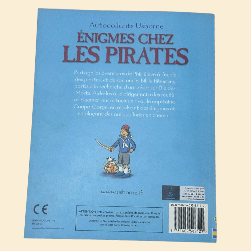 ENIGMES CHEW les pirates avec plus de 160 autocollants