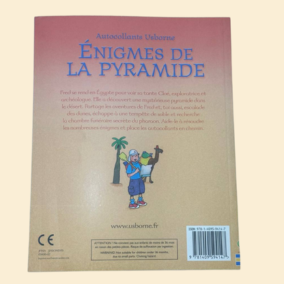 ÉNIGMES  DE LA pyramide avec de 210 autocollants