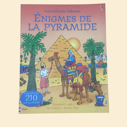 ÉNIGMES  DE LA pyramide avec de 210 autocollants