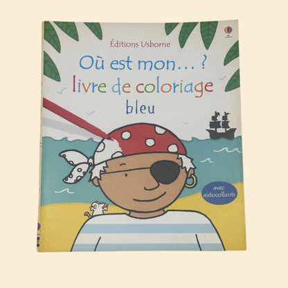 Où est mon.....? livre de coloriage bleu