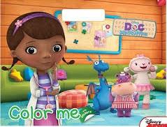 DISNEY DOC MCSTUFFINS COLOR ME WITH STICKERS