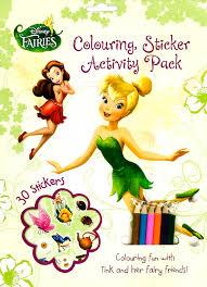DISNEY FAIRIES COLOURING, STICKER ACTIVITY PACK 30 STICKERS COLOURING FUN WITH TINK AND HER FAIRY FR