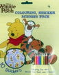 DISNEY WINNIE THE POOH COLOURING, STICKER ACTIVITY PACK 30 STICKERS COLOURING FUN WITH TINK AND HER