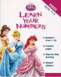 DISNEY PRINCESS LEARN YOUR NUMBERS MATH 4-6 AGE