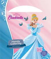 HANDY COLORING DISNEY PRINCESS CINDERELLA WITH STICKERS