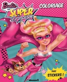 Barbie en Super Princesse Coloriage Avec Stickers!
