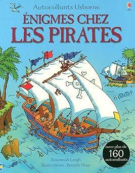 Autocollants Usborne Enigmes chez les pirates avec plus de 160 autocollants